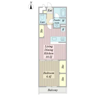 グローリア【1階】の間取り
