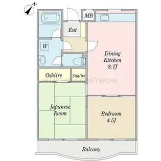 キャトルセゾン瑞江【2階】の間取り