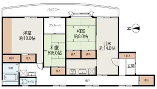 コーポアポロン【2階】の間取り