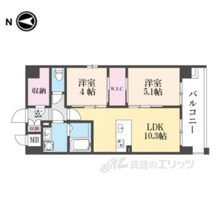 LiveCasa千本今出川【2階】の間取り