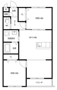 ピース リベルタ kita sako(B棟)【3階】の間取り