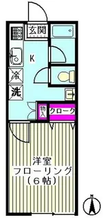 カーサ雪ヶ谷【1階】の間取り