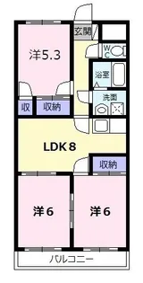 ファミリータウンむらた【4階】の間取り