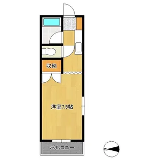 ハイツスリースター【1階】の間取り