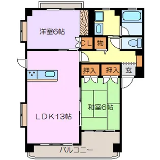 ヴィレッジMt Second【3階】の間取り