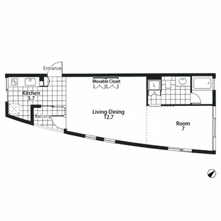 Rue Franche【2階】の間取り