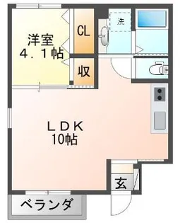 フェリーチェ ガーデン【1階】の間取り