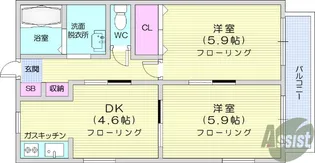 Y’sGarden【2階】の間取り