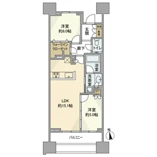 プラウド京王聖蹟桜ヶ丘【18階】の間取り