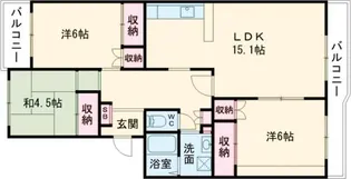 ECLARGE A【4階】の間取り