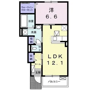 リブラC【1階】の間取り