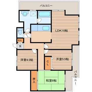 シャレードエグゼ【7階】の間取り
