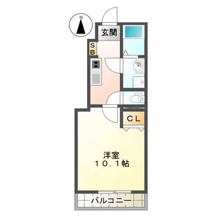 サン・ハピネスIII【1階】の間取り