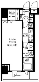 パークルージュ赤坂檜町【3階】の間取り