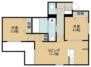 オリーブハウス新宿【2階】の間取り