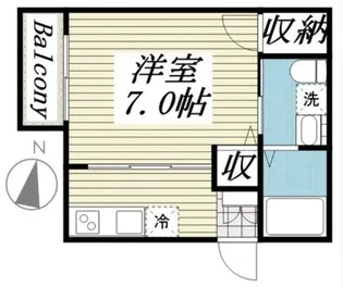 ベルグランデ吉野町【1階】の間取り