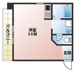 ベルメゾン大久保【1階】の間取り