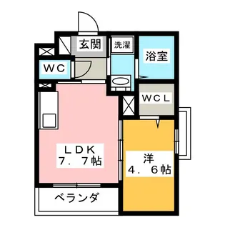 Blanche Sanno【3階】の間取り