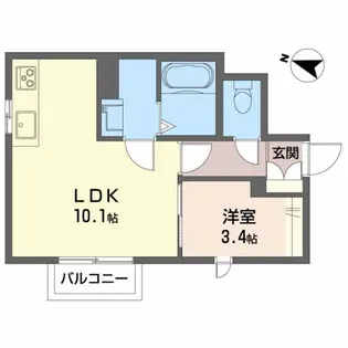 ランペドゥーサ燕【1階】の間取り
