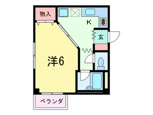 クレ-ル甲南【2階】の間取り