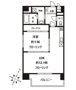 パークアレー浦和【4階】の間取り