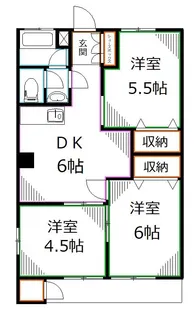 上水ハイツ【1階】の間取り