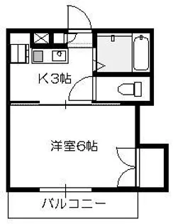 シングルピア五日市【7階】の間取り