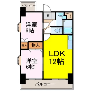 ウエストコート【2階】の間取り