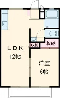 パナハイツサカモト(1LDK)【2階】の間取り