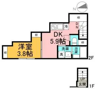 CIEL ONE【2階】の間取り