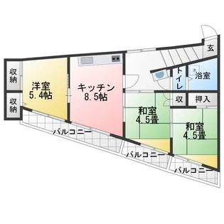愛宕山荘【4階】の間取り