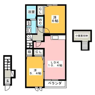 グレース A【2階】の間取り