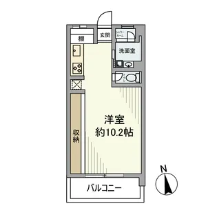 目白台コーポ【1階】の間取り