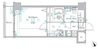 AZEST千住大橋【3階】の間取り