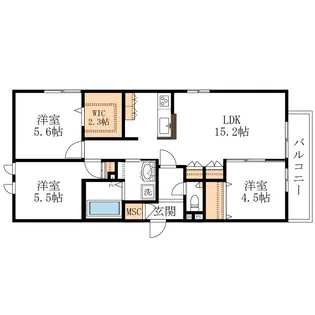 COCOON PLACE【2階】の間取り