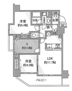 パレステージ板橋【4階】の間取り