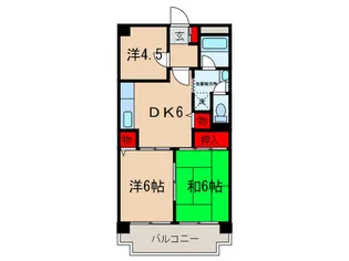 カ-サ東山【3階】の間取り