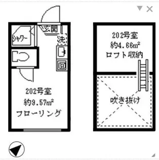プルミエール野方【2階】の間取り