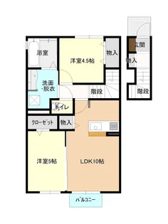 グランドスカイB棟【2階】の間取り