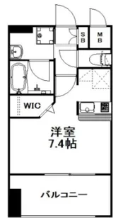 エンクレスト天神MARK【8階】の間取り