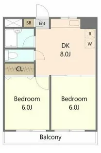 リトルブラウン【2階】の間取り