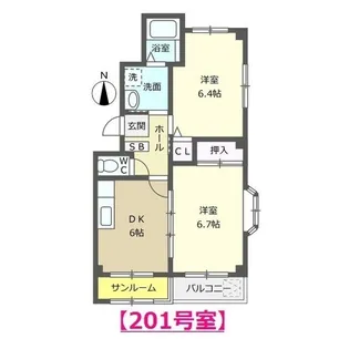 スターブルメゾン【2階】の間取り