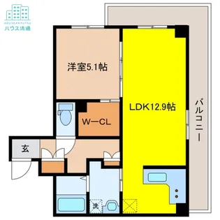 GLANZ喜々津駅前【5階】の間取り
