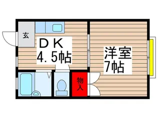 ハイムクリエイト【1階】の間取り