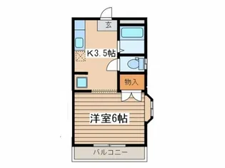 ピュアタウン北矢名【2階】の間取り