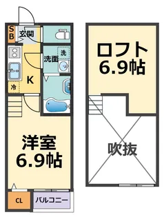 グランシエール武庫川【2階】の間取り