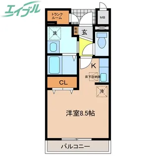 ガーディアン【1階】の間取り