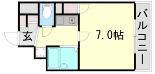 グレイス赤井【6階】の間取り