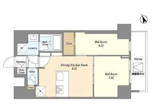 ドゥーエ浅草【2階】の間取り