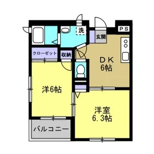 メゾンベール・K【2階】の間取り